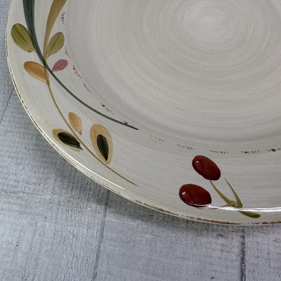 Home Target HMQ 73 Red Berries Green Tan Leaves Stoneware Dinner Plates Set of 4 - Picture 15 of 16